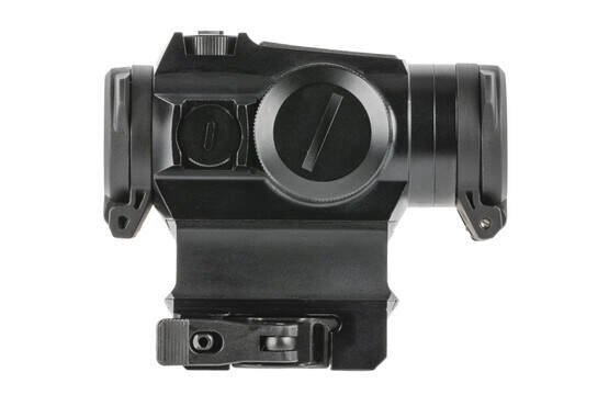 Holosun Elite HE515GM microdot sight features push button controls, quick detach lever, and bright red reticle